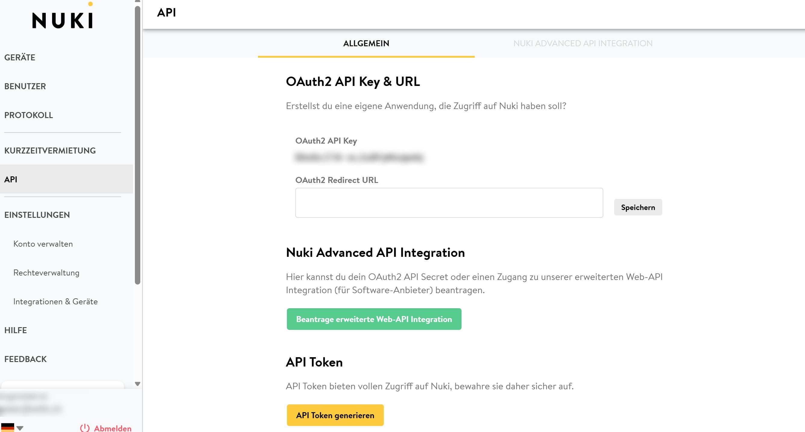 5 Api Token generieren