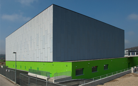 Das bereits bestehende green.ch-Rechenzentrum in Lupfig